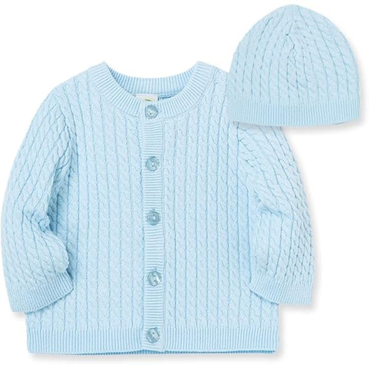 Little Me Baby Cable-Knit Cardigan & Hat Set, 12 Months boy's