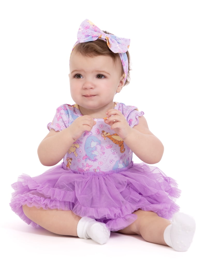 Disney Set Winnie the Pooh Baby Girls Tutu Dress with Headband, 18M