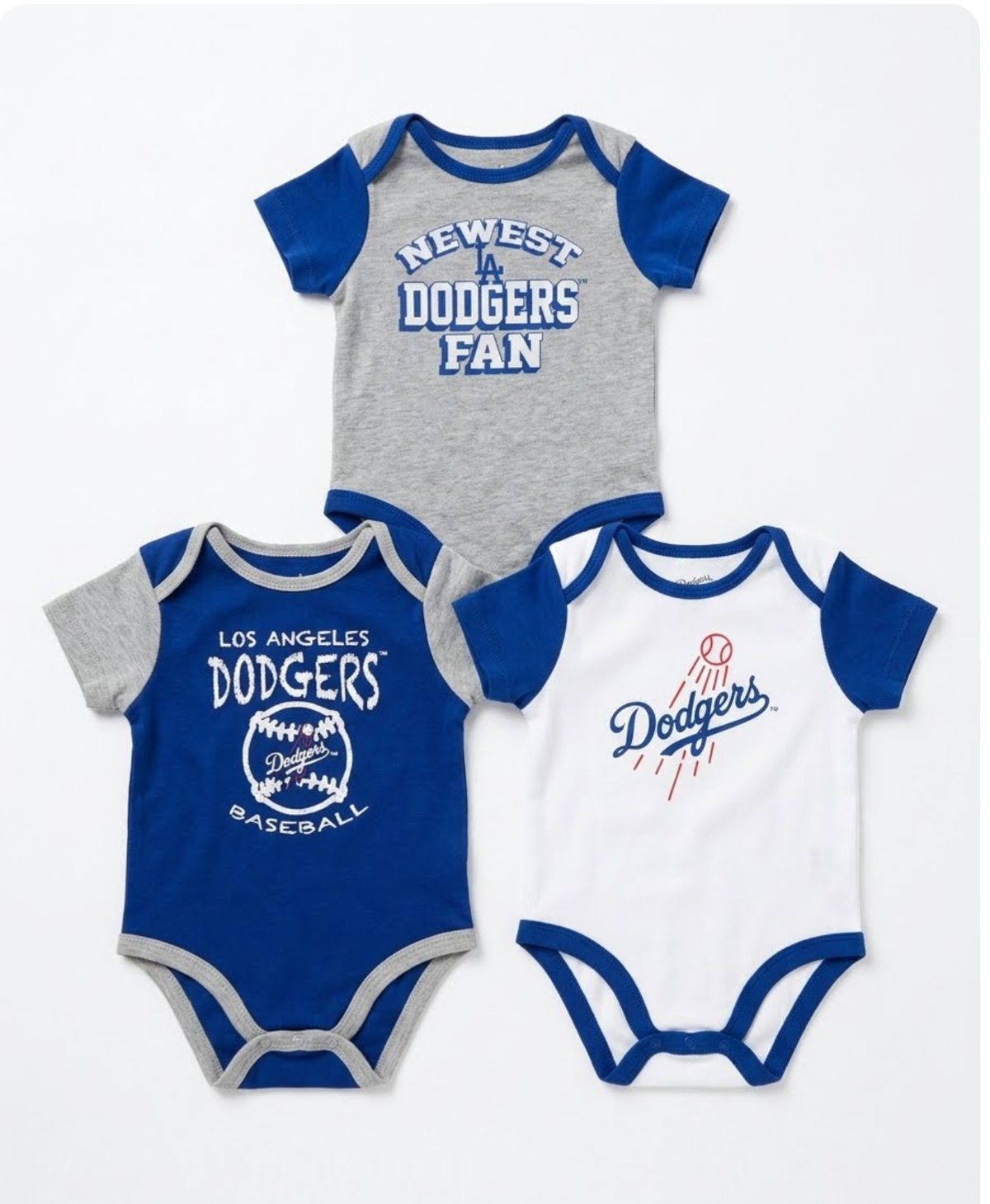 Genuine merchandise Dodgers Baby boys Bodysuit Set 6-9M