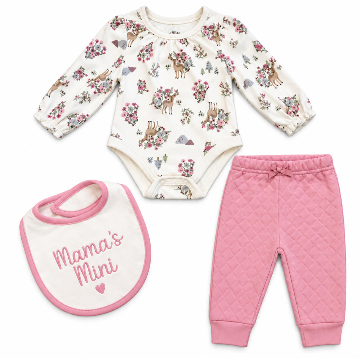 Baby essentials Baby Girls' Outfit Set 3pc 3month