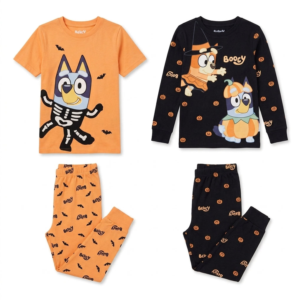 Bluey Halloween Pajama Set 4pc boy 7