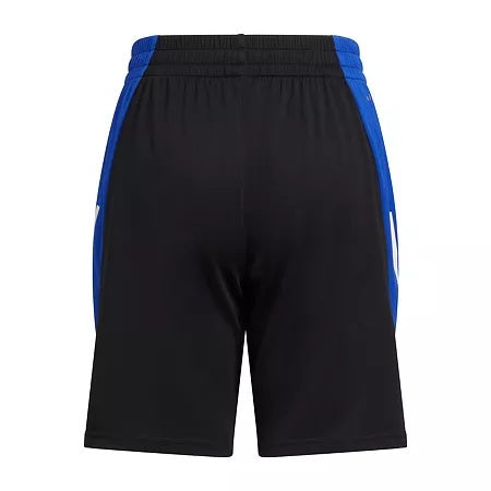 Adidas boys Colorblock Shorts Black/Blue, L