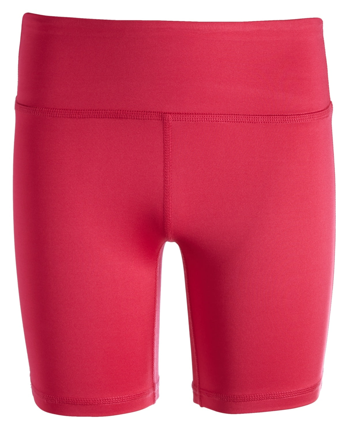 ID Ideology Big Girls Core Stretch Solid Bike Shorts - Pink Dragon