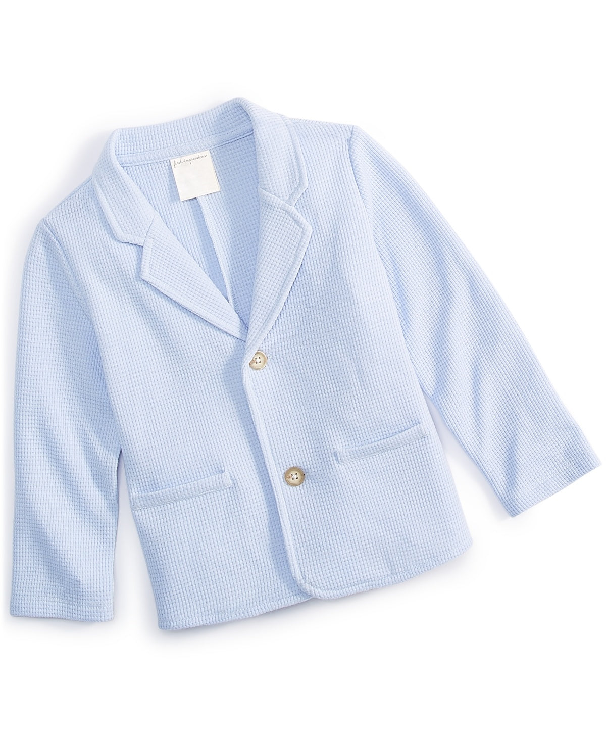 First Impressions Baby Boys Waffle Blazer - Lunar