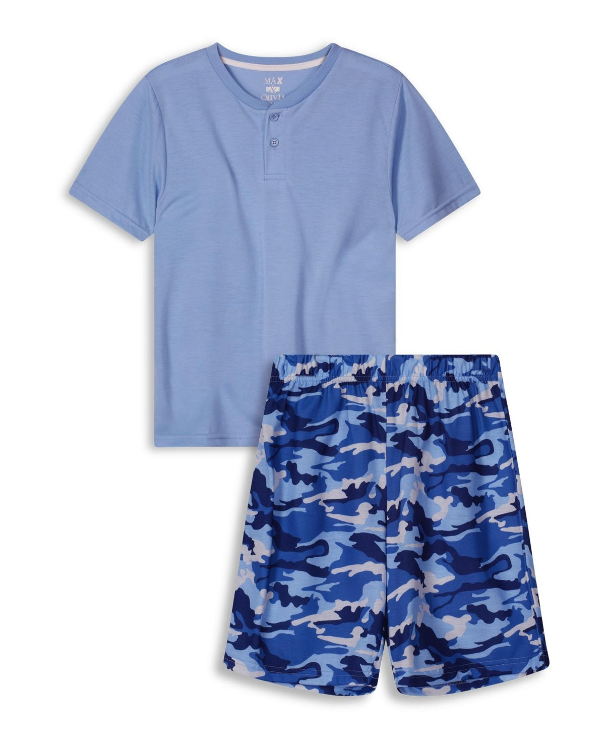 Max & Olivia Boys Pajama Set, Jersey Shorts, Size S