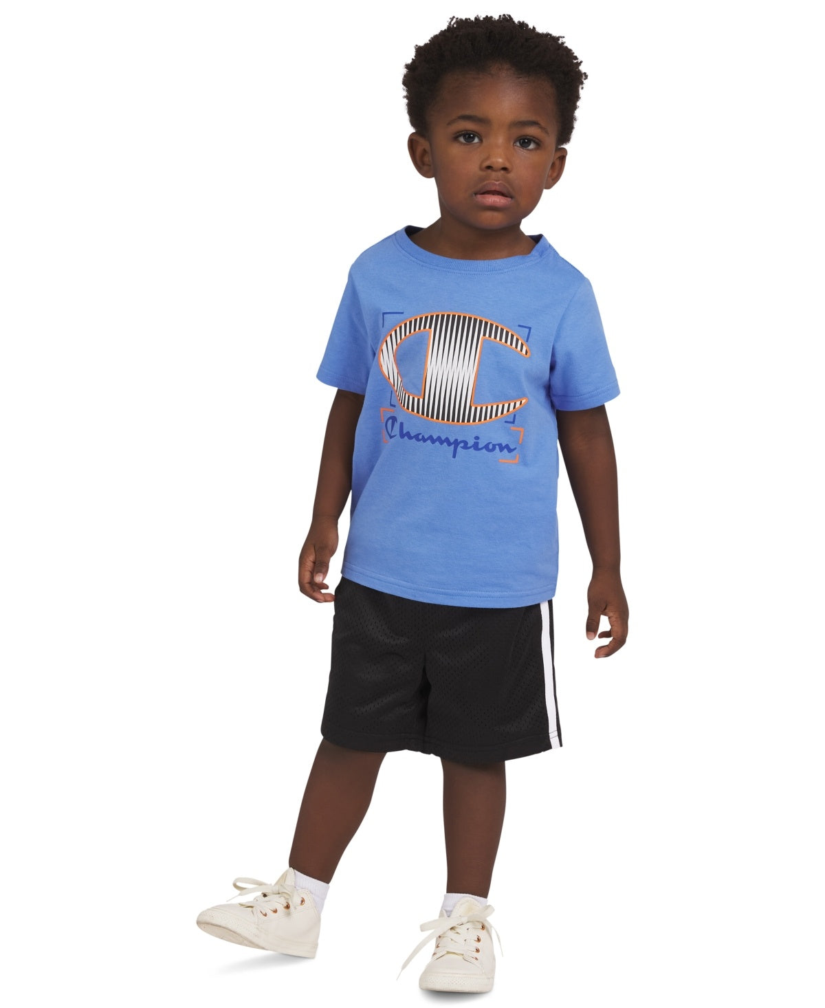 Champion Toddler Boys Logo Graphic T-Shirt & Shorts, 2 Piece Set - Retro Blue