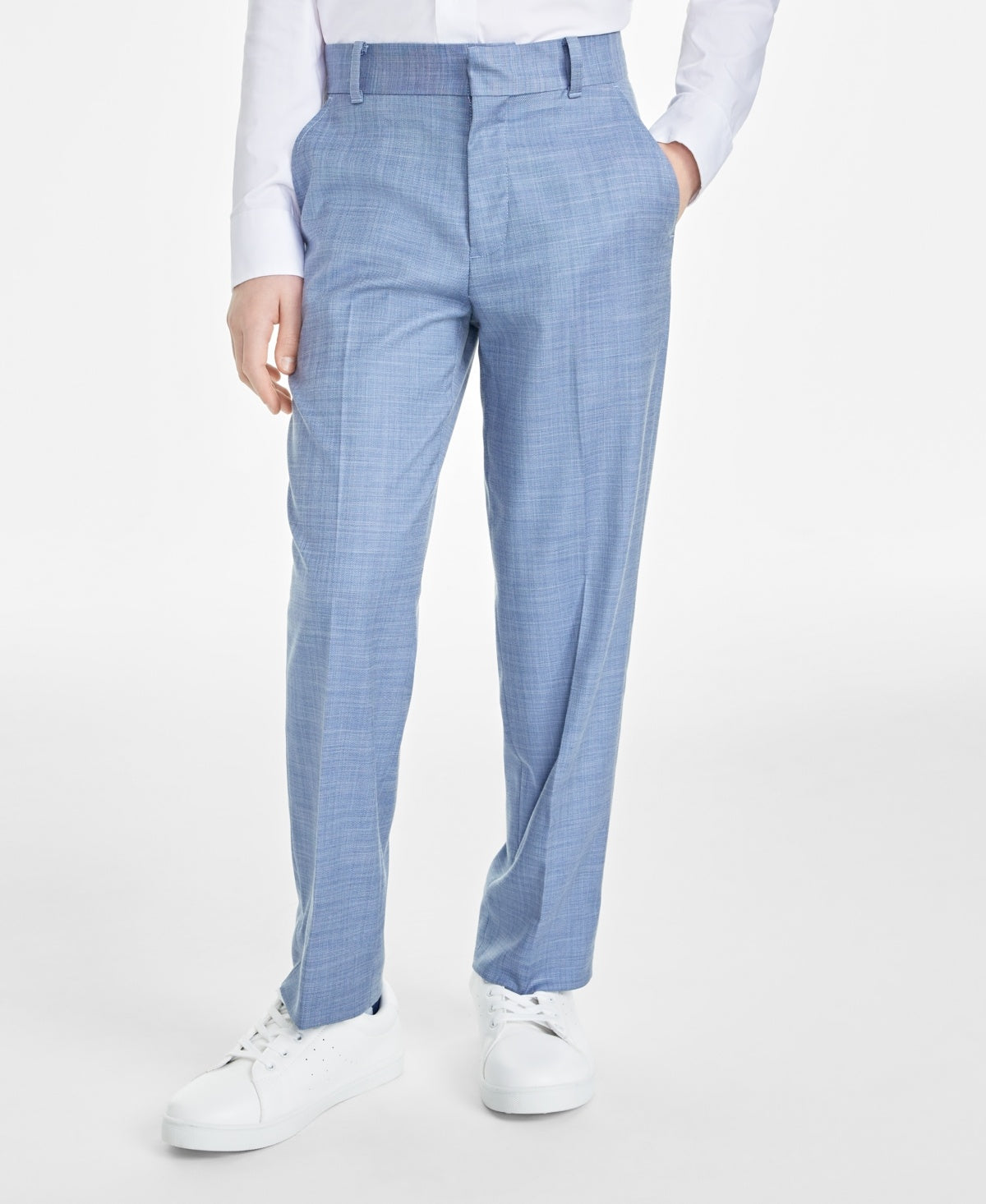Tommy Hilfiger Boys' Size 14 Stretch Sharkskin Suit Pants Blue