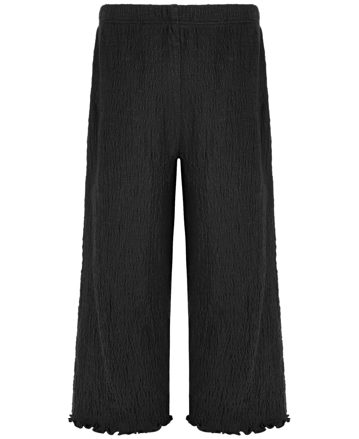 Epic Threads Little Girls Textured Wide Leg Pants - Deep Black