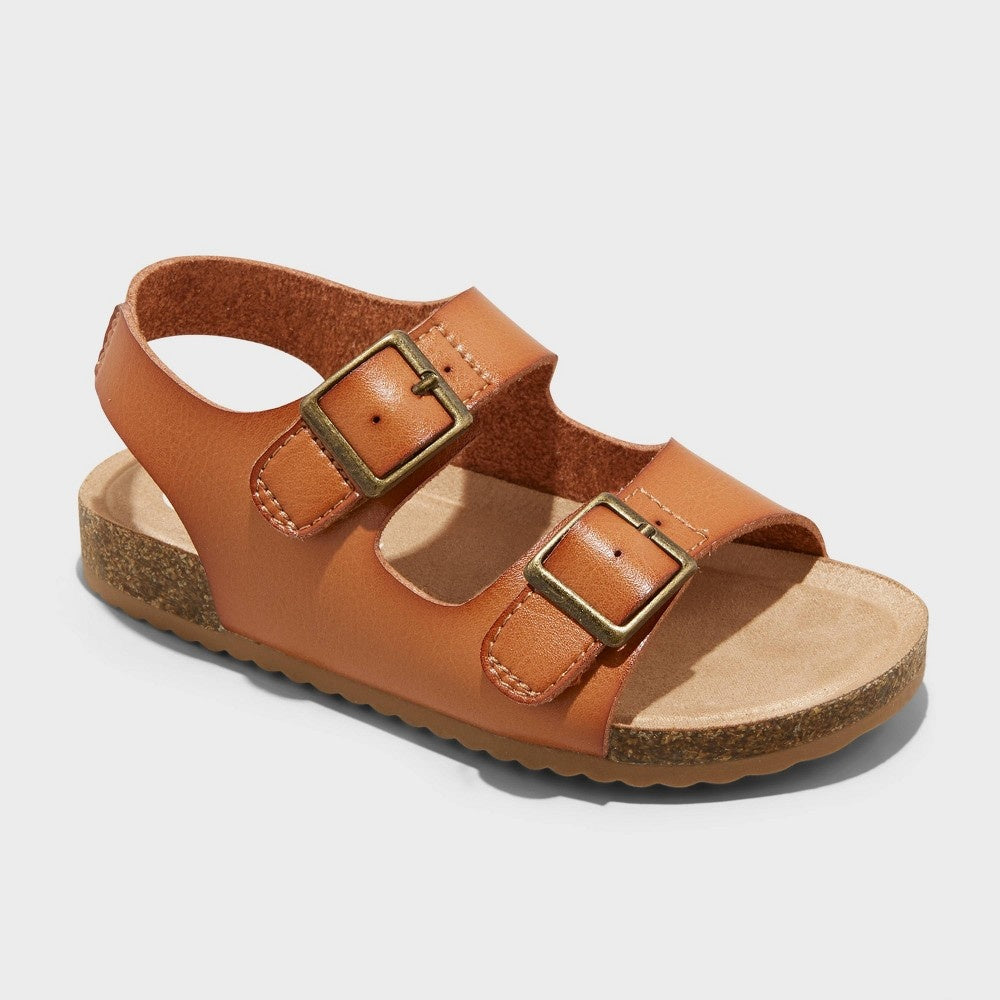 Cat & Jack Toddler Reagan Footbed Sandals Brown 5T boys