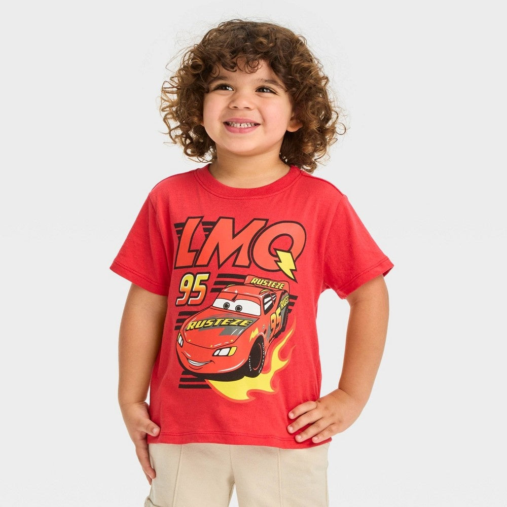 Disney Cars Toddler Boys' T-Shirt Red 5T