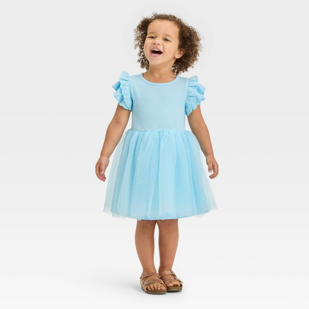 Cat & Jack Toddler Girls' Tulle Dress Blue
Size 2T