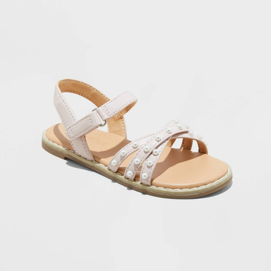 Toddler Jen Pearl Strap Sandals - Cat & Jack™ Blush 8T - Girl