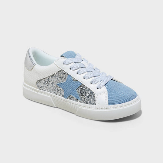 Kids' Kaitlyn Court Sneakers - Art Class™ Blue Denim 3 - Girl