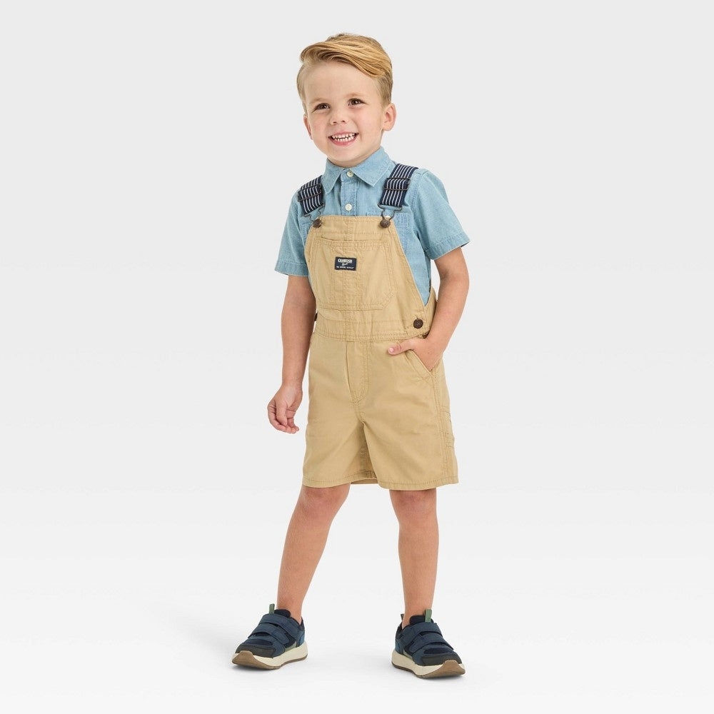 OshKosh B'gosh Toddler Boys' Classic Khaki Shortalls - 12M