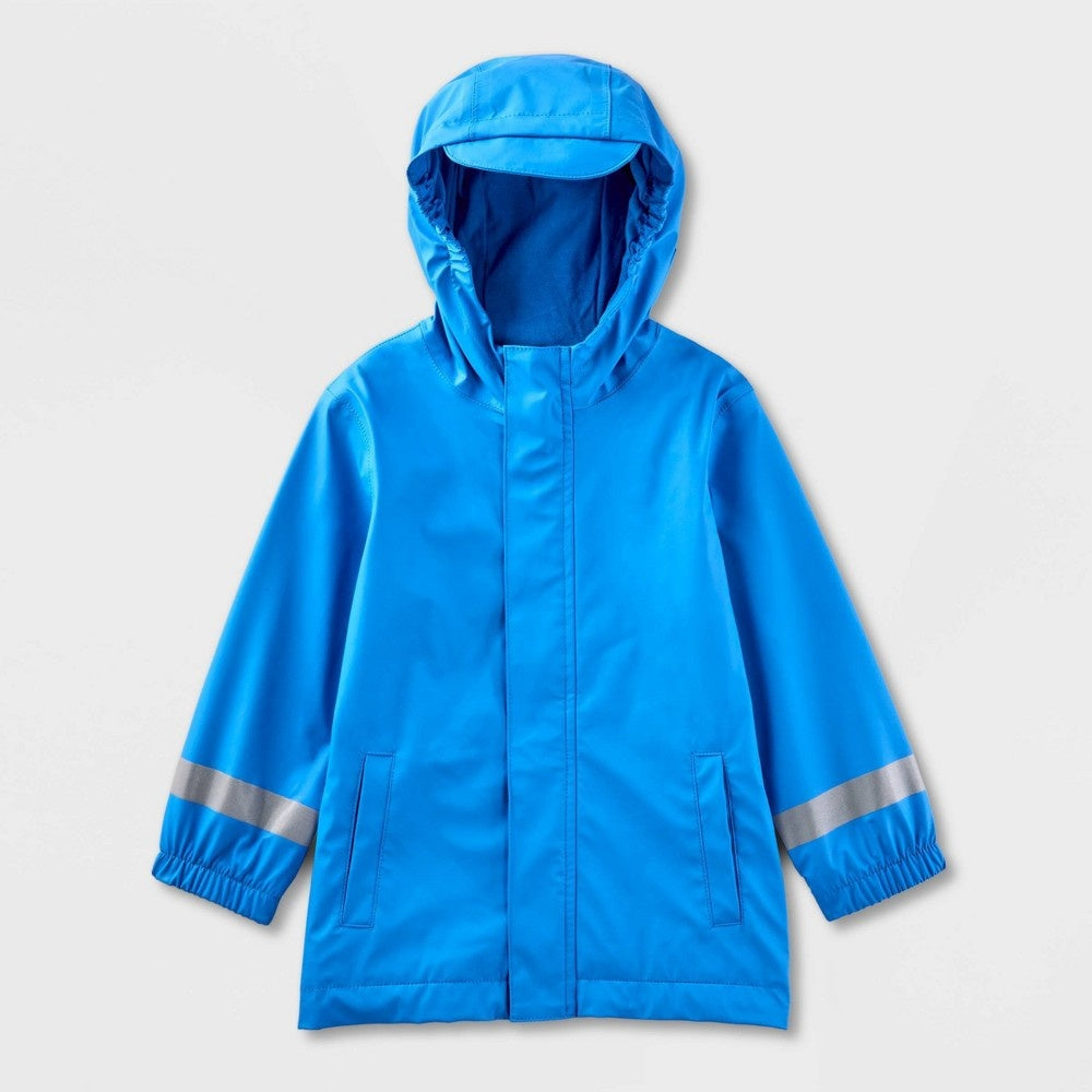 Cat & Jack Baby Rubber Rain Jacket Blue,
18M boys