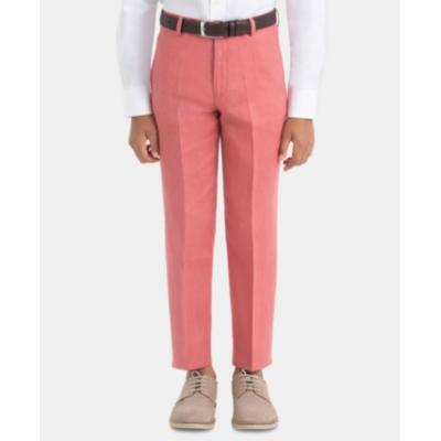 Lauren Ralph Lauren Boys Straight Leg Linen Pants, Red 16RUS