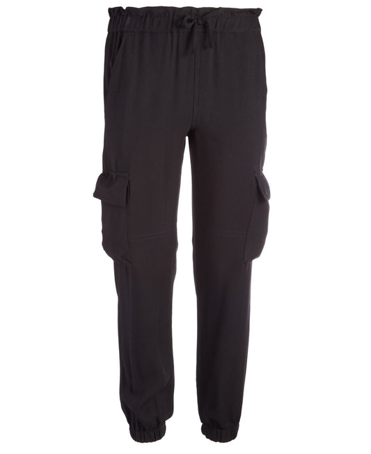 Epic Threads Girls Cargo Jogger Pants - Deep Black