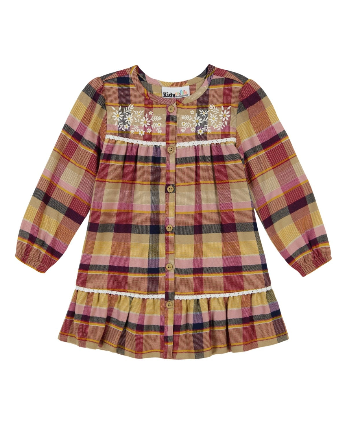 Kids Headquarters Crochet Trim Dress