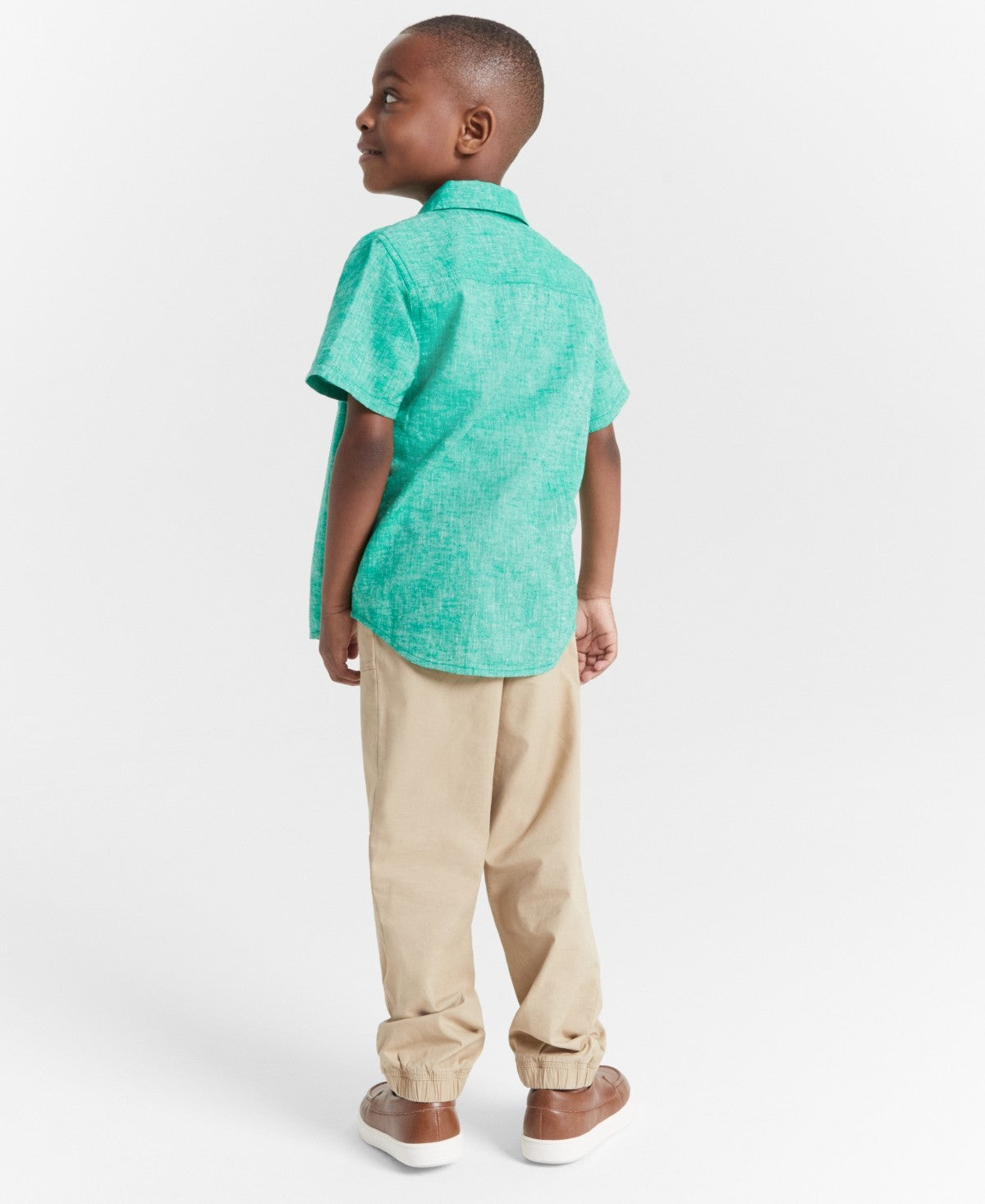 Epic Threads Boys Heathered Shirt XL Jewel Green