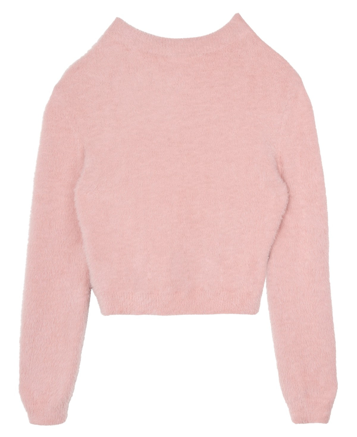 Stella 88 Fuzzy Bow Applique Sweater Blush -girl Size M