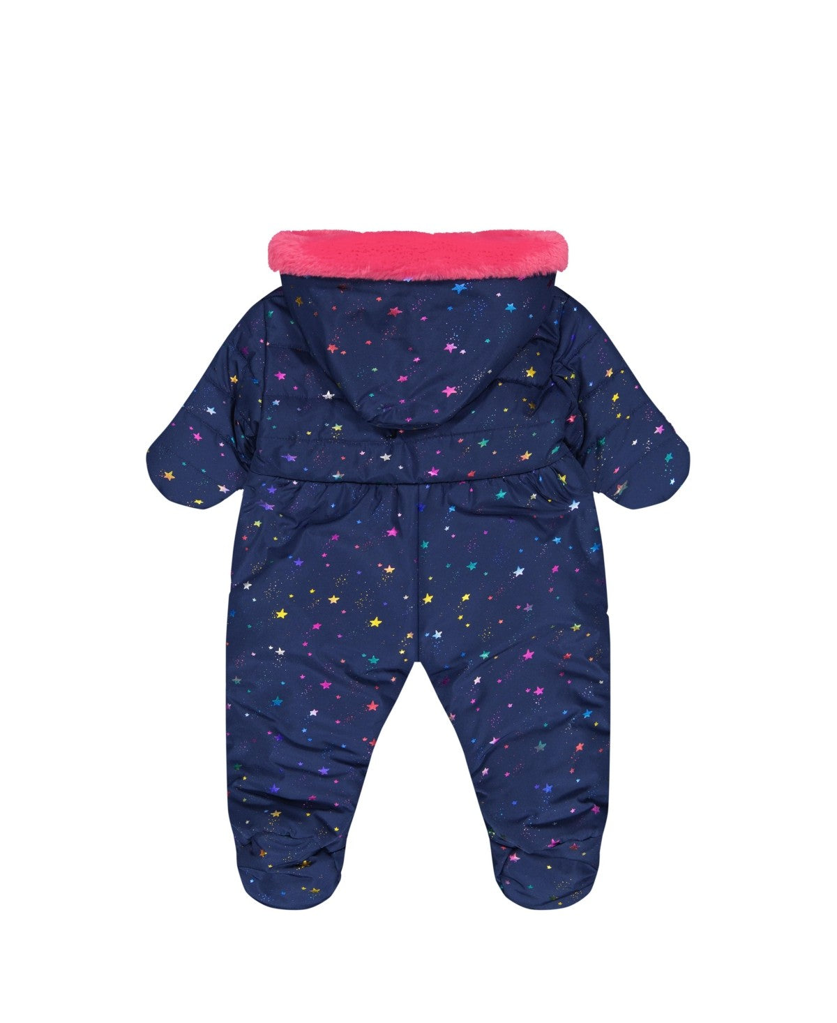 S Rothschild & Co Baby Girls Pram, Navy Multi Stars, 3-6 Months