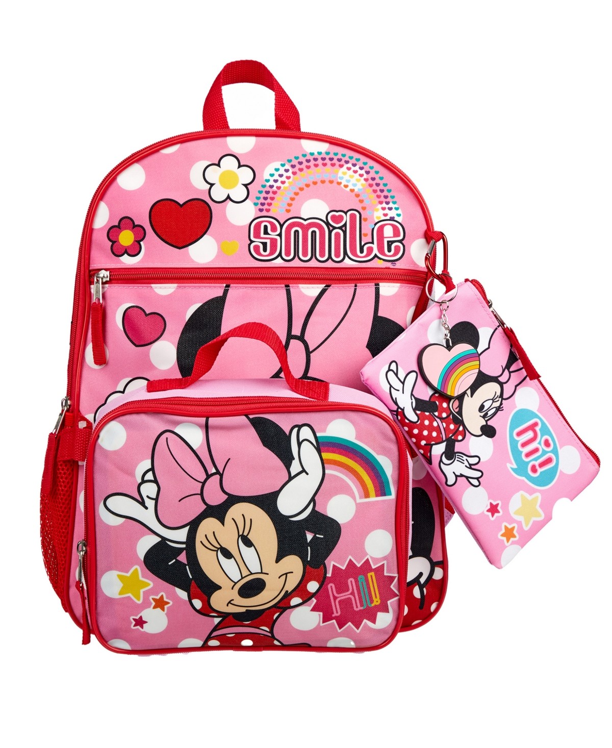 Girl's Minnie Mouse 5 Pc Backpack Set - Pink