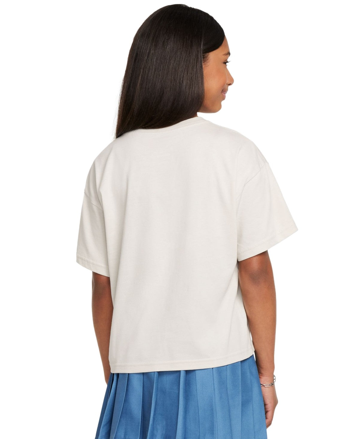 Girls' Nike Sportswear Star Drop Shoulder T-Shirt XL Light Bone
