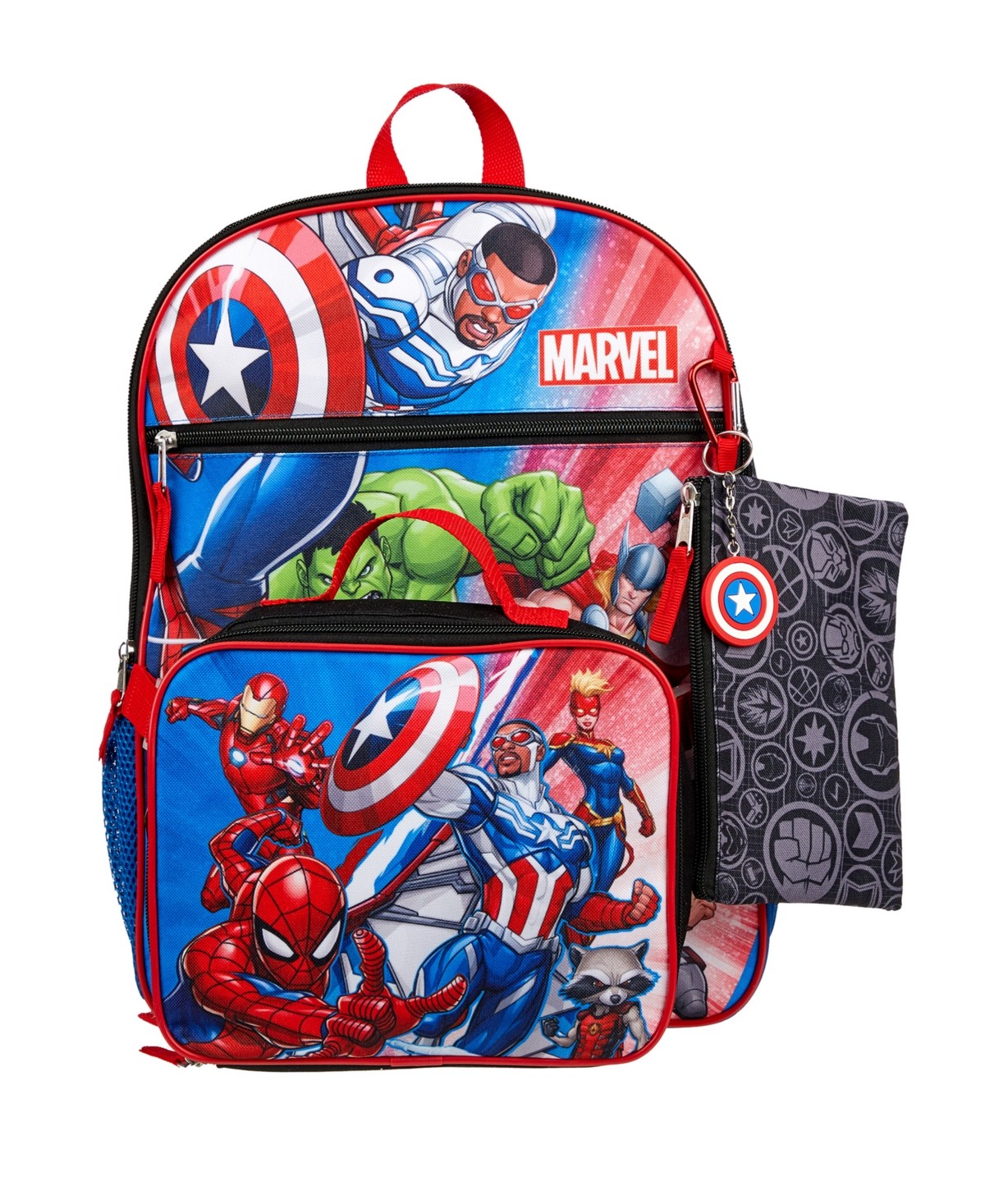 Avengers 5 Pc Backpack Set for Boys - One Size