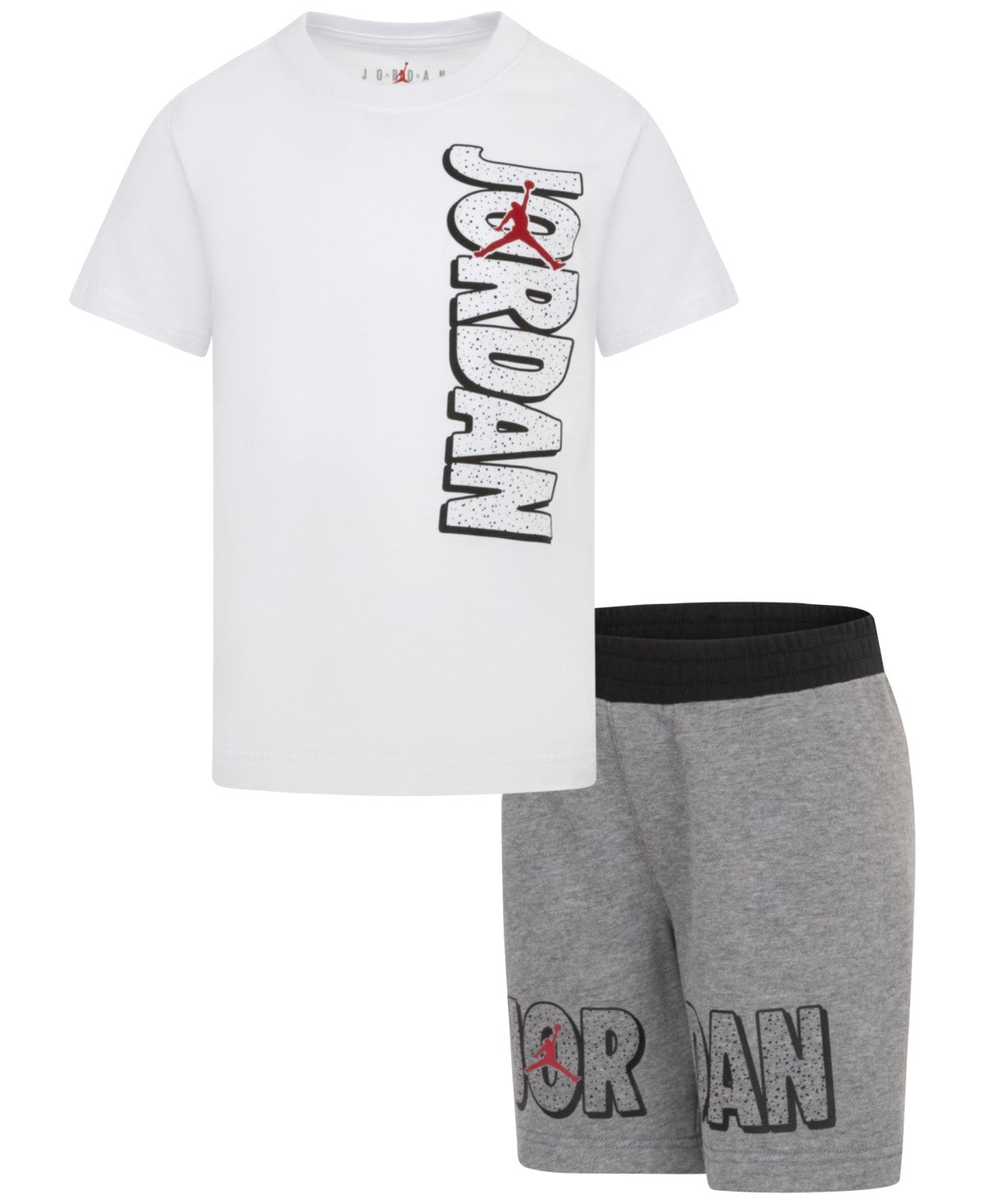 Jordan Little Boys Rise Tee and Shorts Set - Carbon Heather