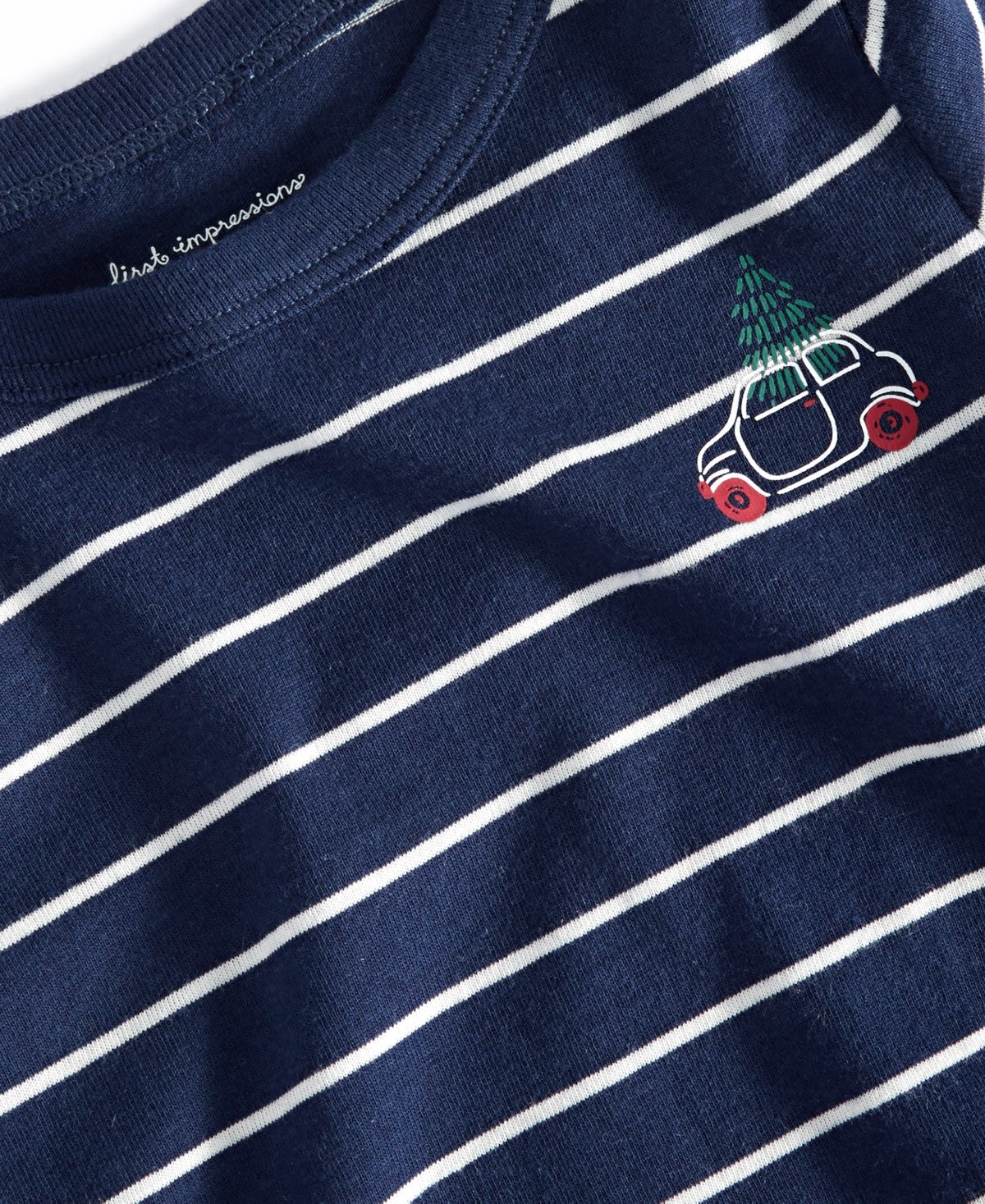 First Impressions Joey Car-Print T-Shirt 6-9 Months Navy Boy