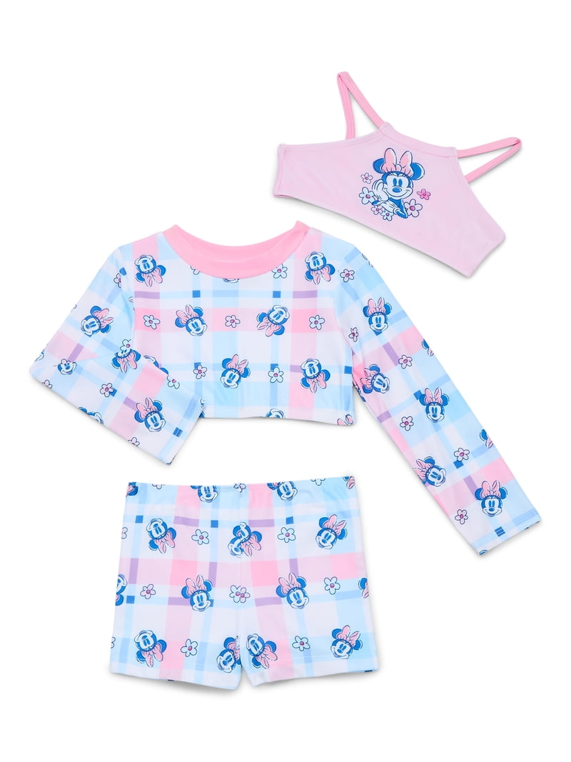 Disney Minnie Mouse Swim 3pc Set girl 4T