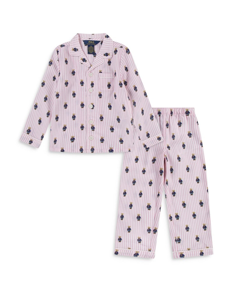 Polo Ralph Lauren Girl Bear Long Sleeve Set - Size 4