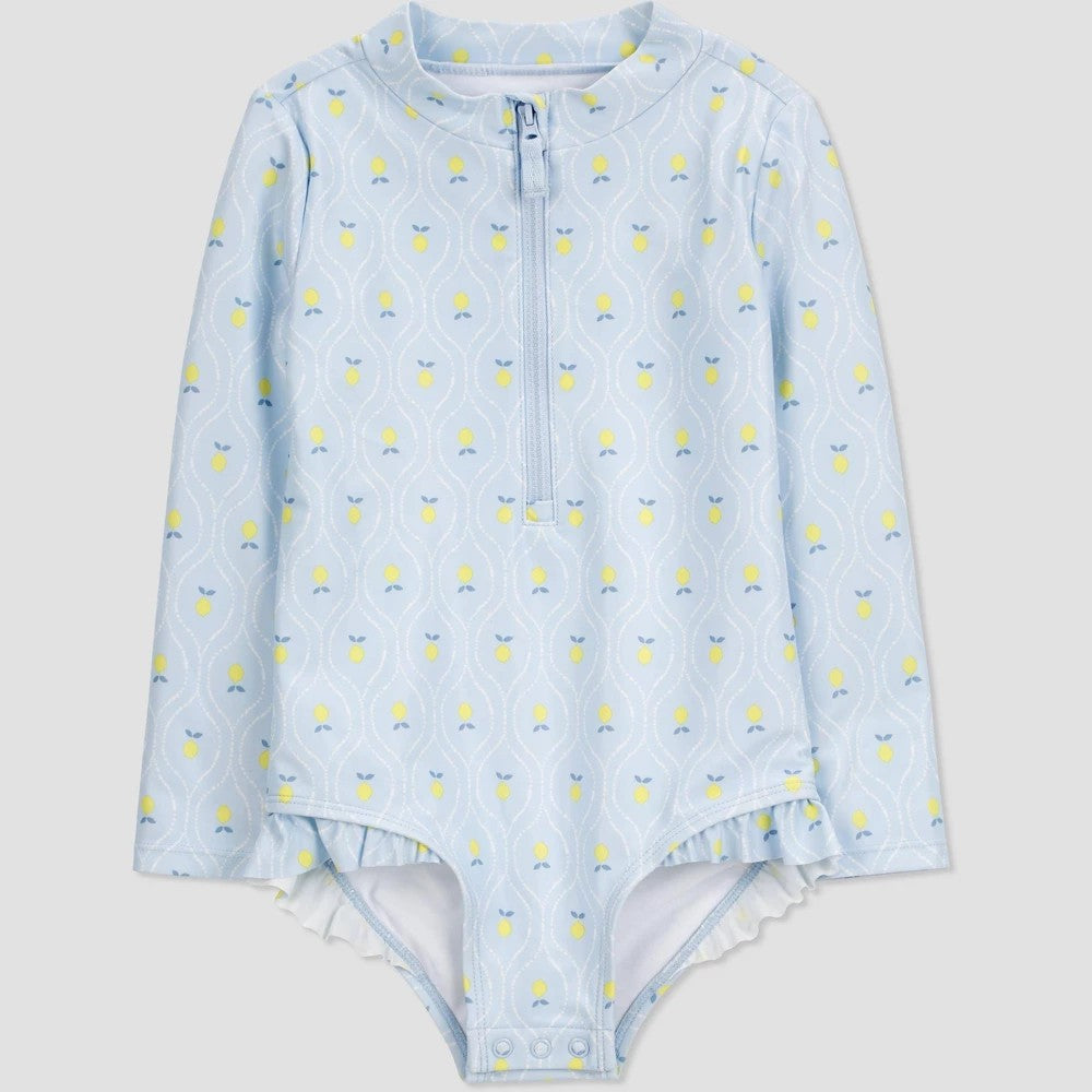 Carter's Toddler Girls' Lemon Rash Guard 4T - UPF 50+