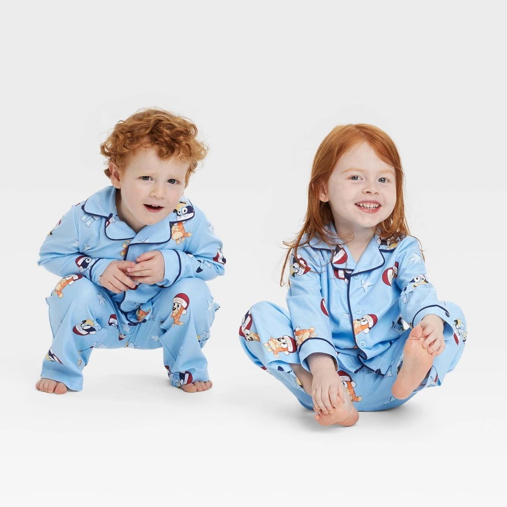 Bluey Toddler Boys' 2pc Christmas Pajama Set - 18M