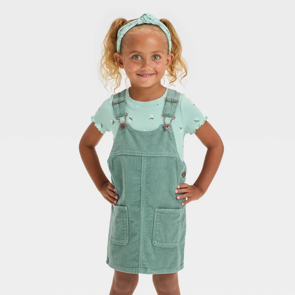OshKosh B'gosh Toddler Girls' Corduroy Skirtall Olive Green 3T