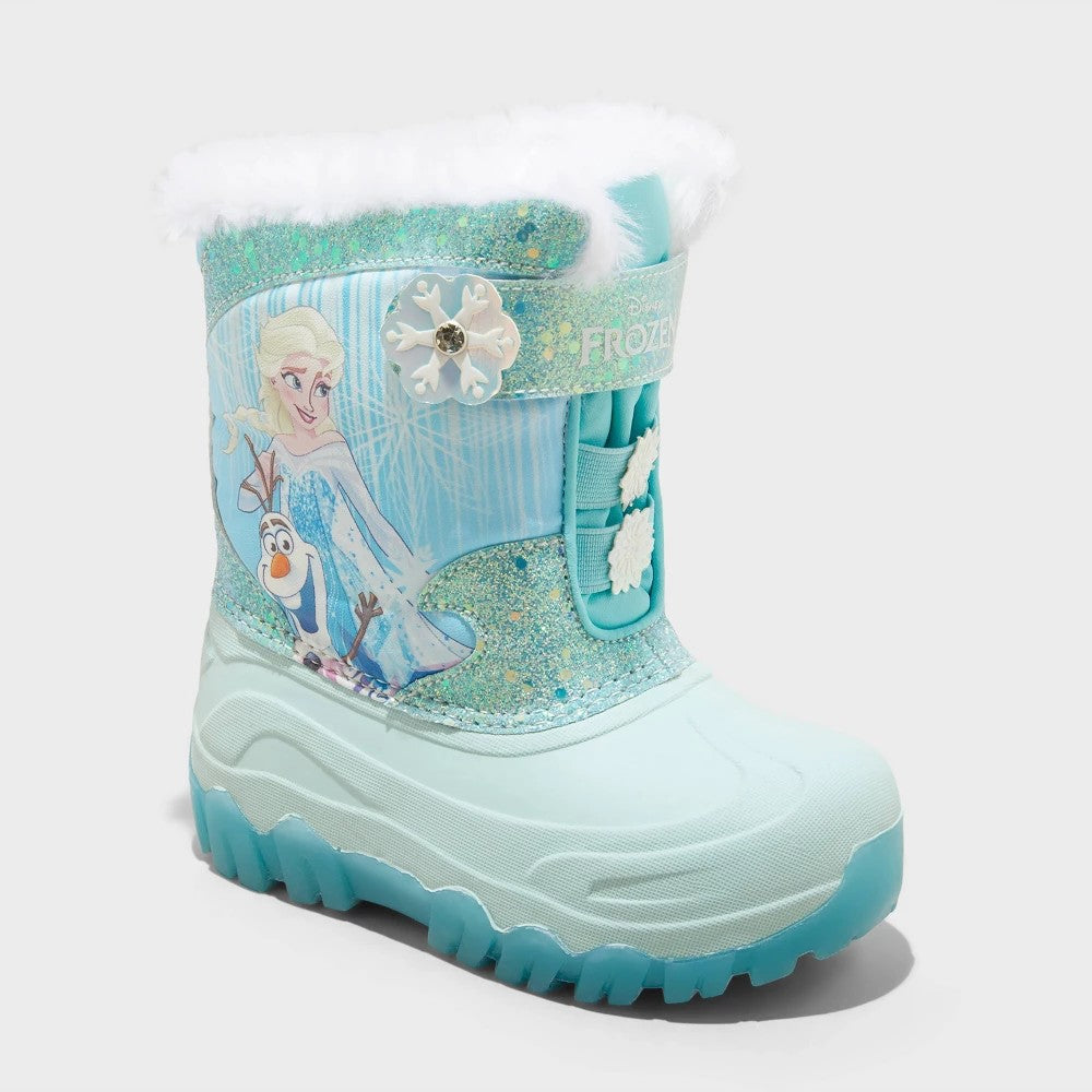 Toddler Frozen Waterproof Winter Boots - Blue 6T - Girl