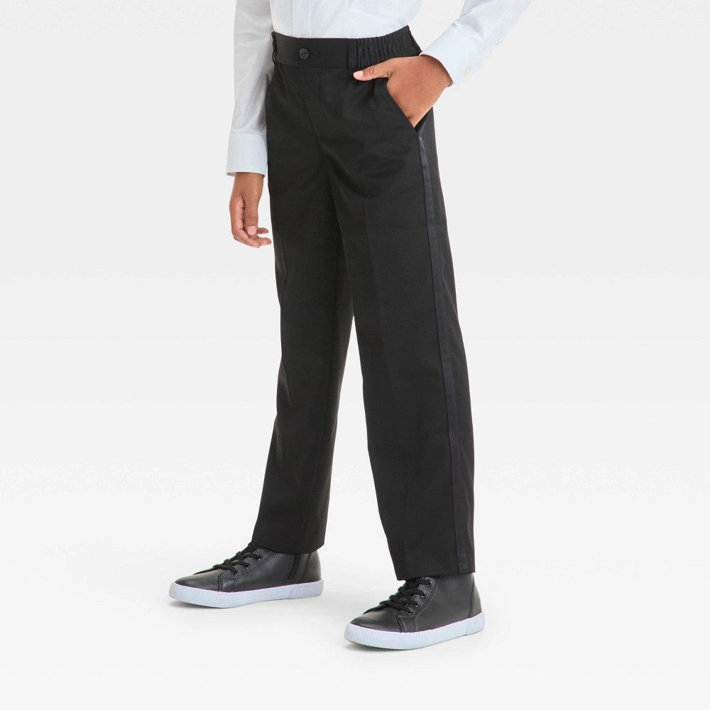 Boys' Tuxedo Suit Pants - Cat & Jack™ Black 4