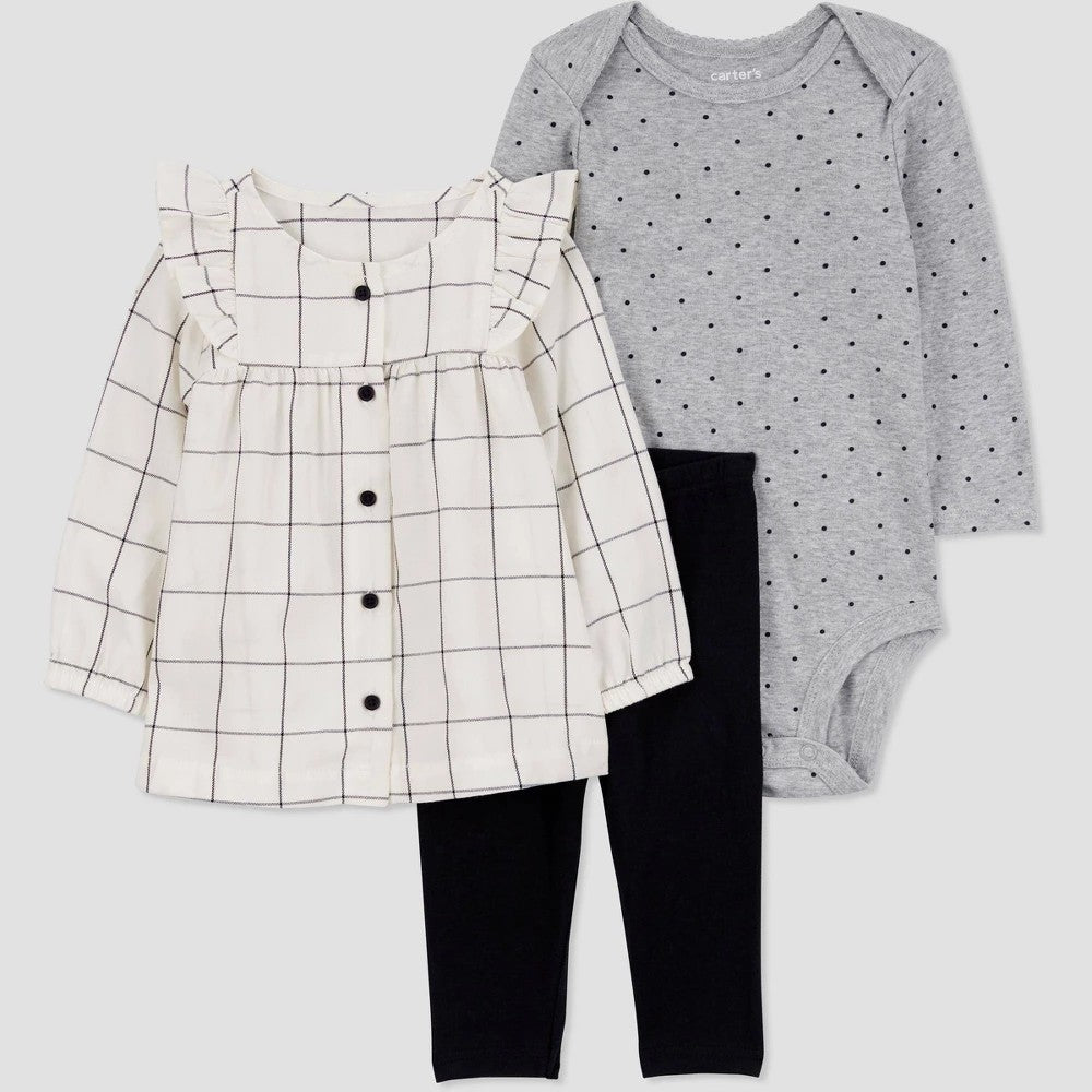 Carter's Baby Girls' Polka Dot Top & Bottom Set 6M