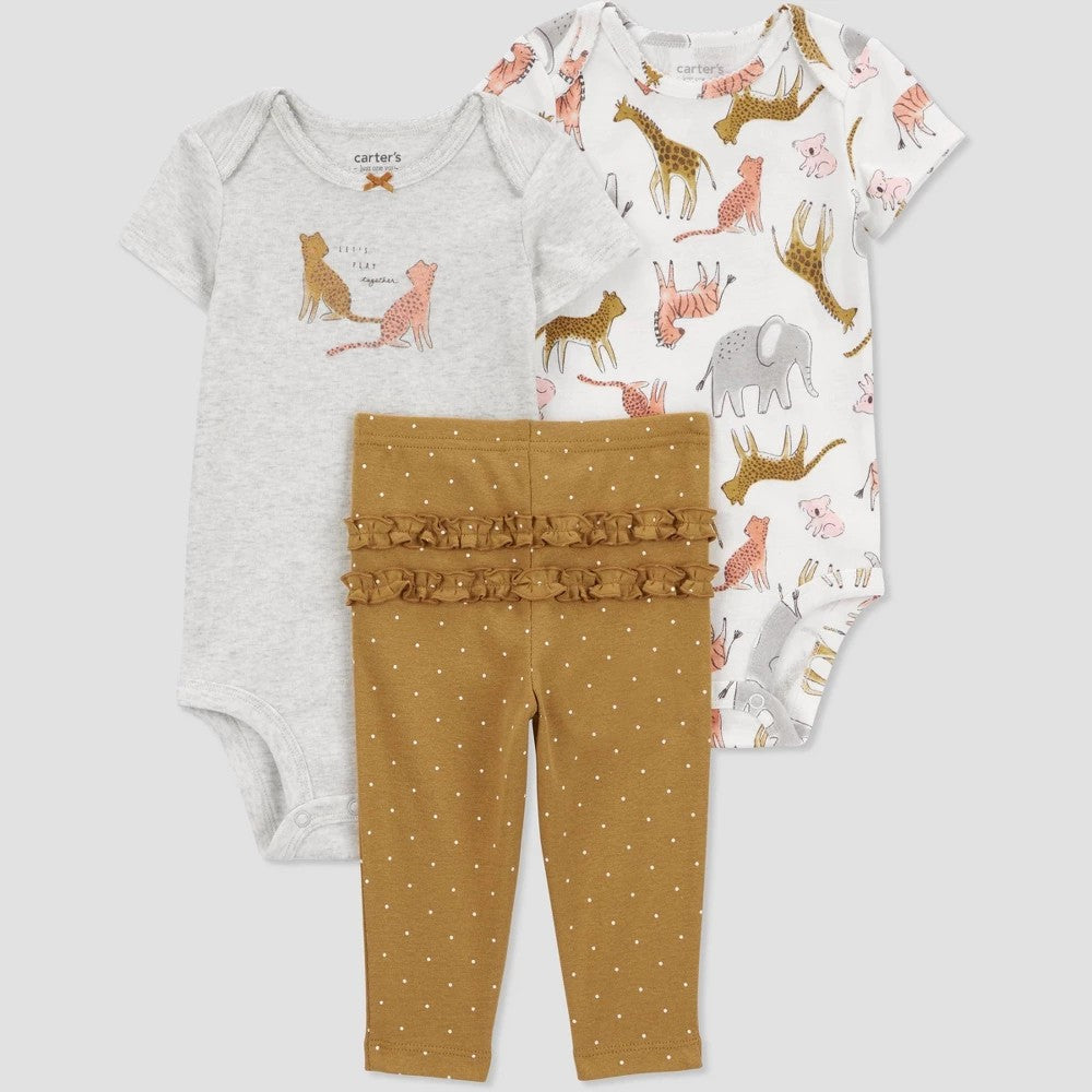 Carter's Baby Girls' Safari Coordinate Set