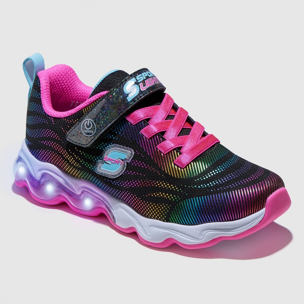 S Sport by Skechers Girls' Jazmin 2.0 Sneakers Size 1 - Black