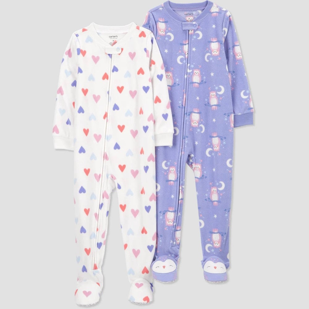 Carter's Toddler Girls' Fleece Pajamas Size 5T