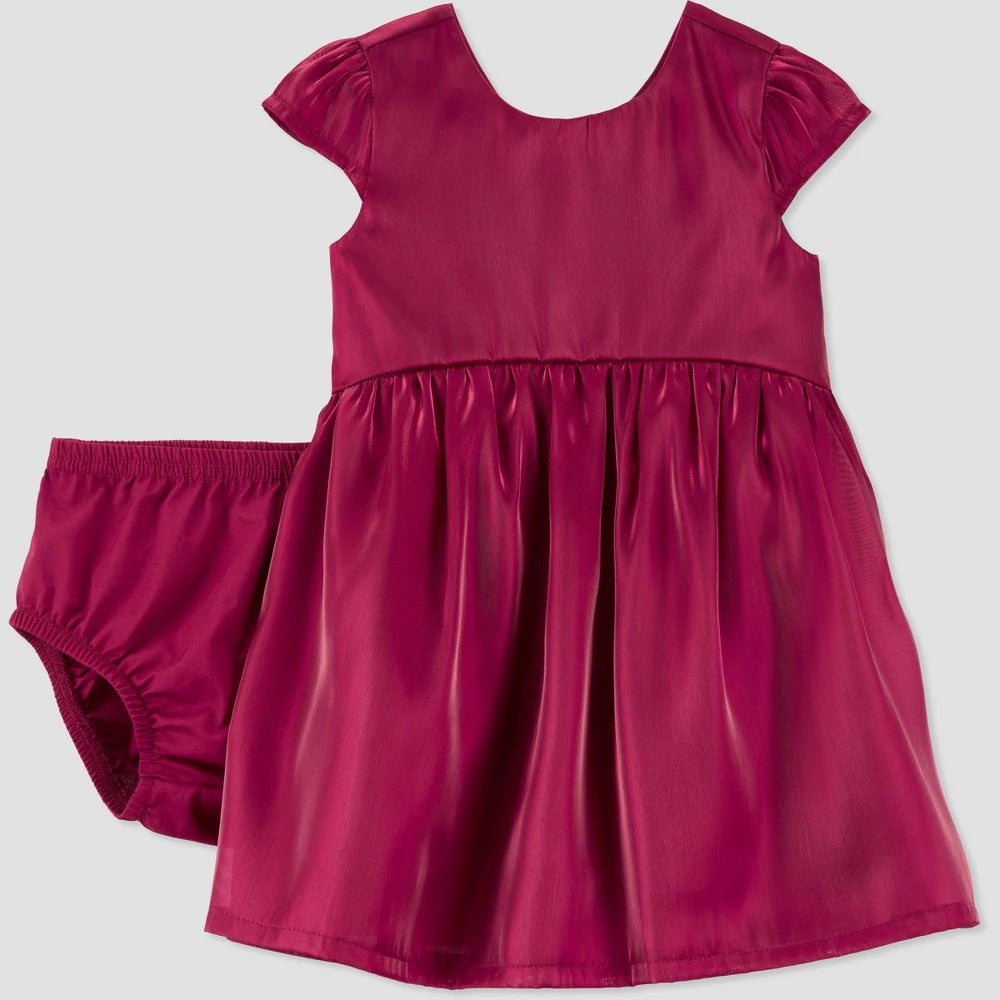 Carter's Just One You Baby Girls' Maroon Dress 18M