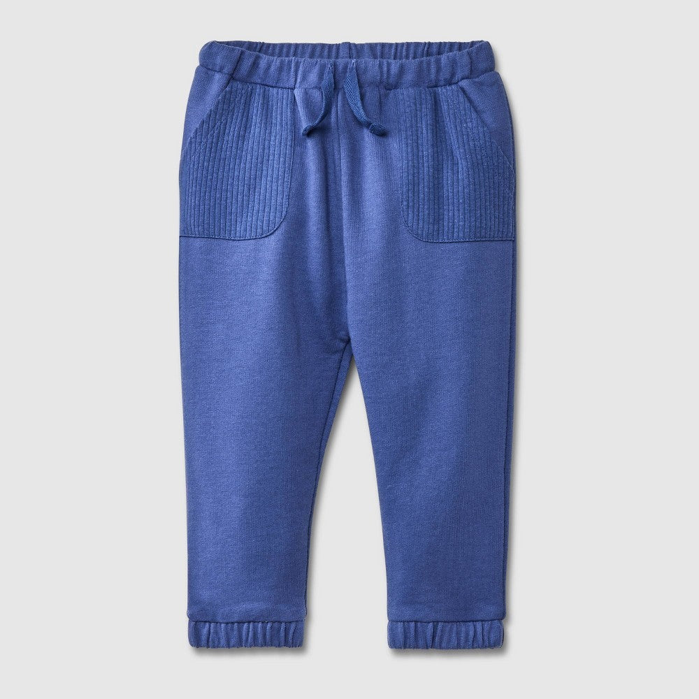 Cat & Jack Baby Boys' Navy Blue Knit Jogger Pants 6-9 M
