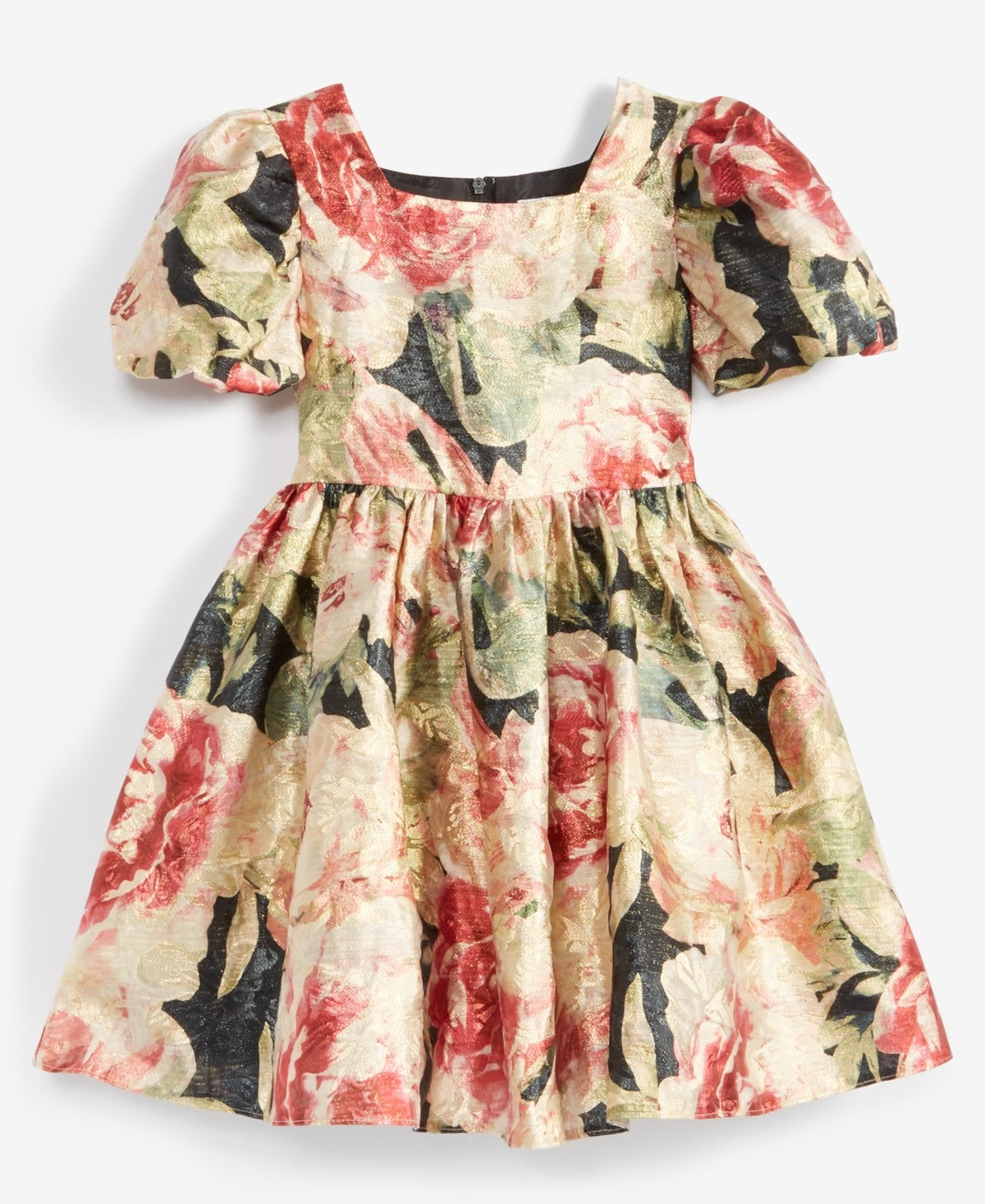 Rare Editions Floral Organza Dress Red,
Size 6 girl