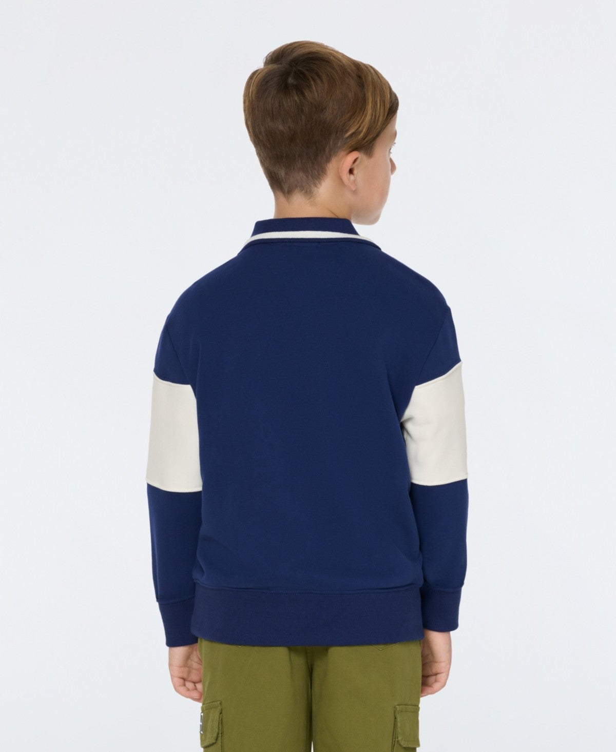 Scotch & Soda French Terry Polo Shirt - Evening Skies, L boys