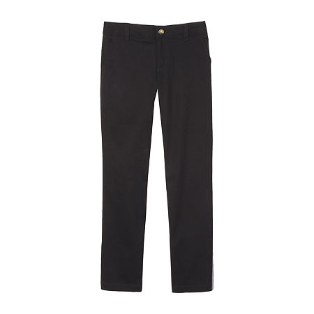 French Toast Girls' Size 14 Stretch Twill Pants - Black