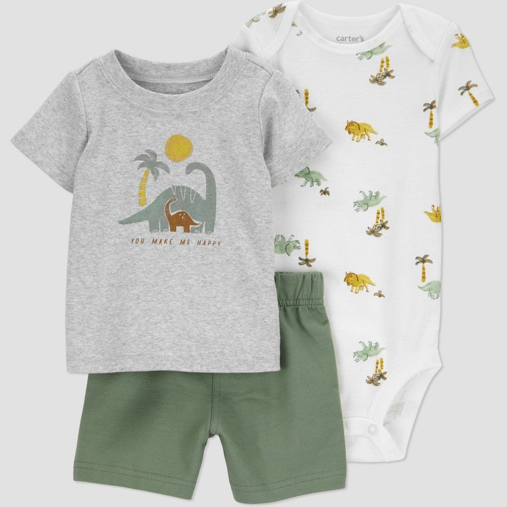 Carter's Dino Top & Bottom Set 18M Green Boys