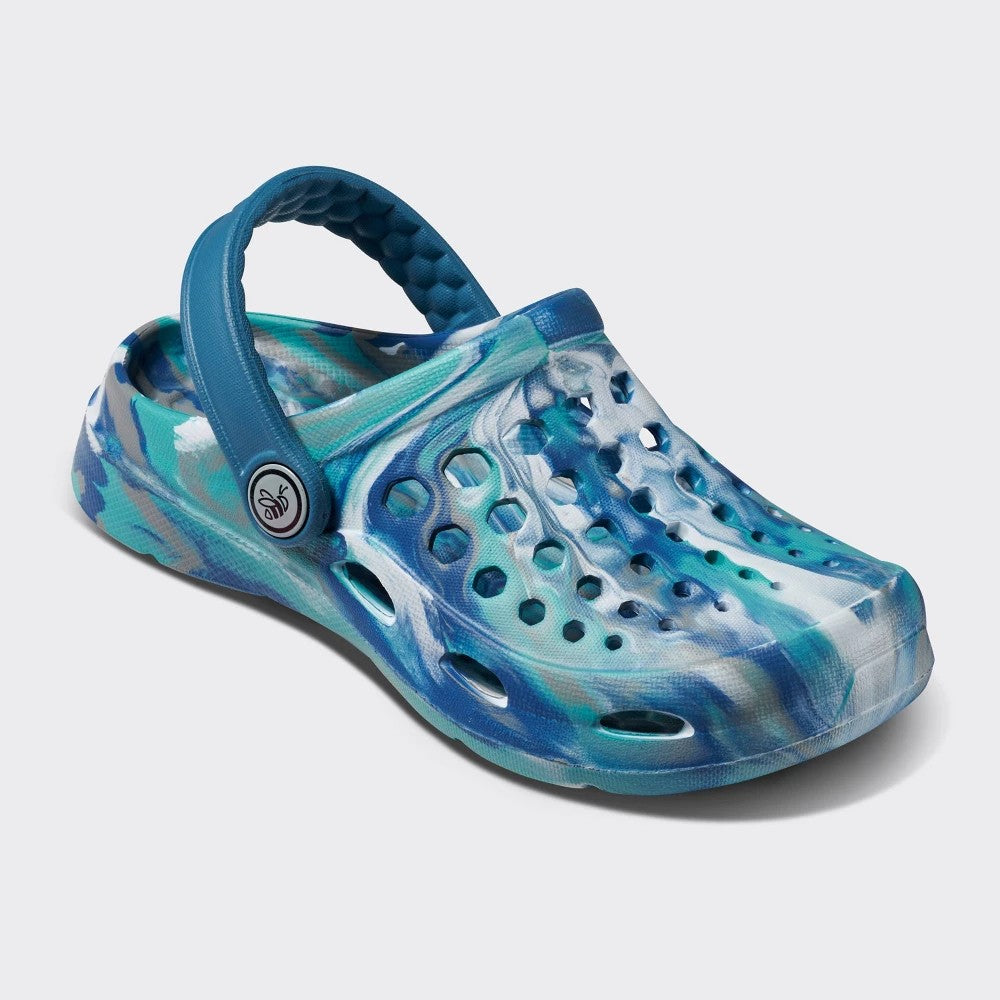 Joybees boys Harper Clogs Blue 12-13T Non-Marking Sole