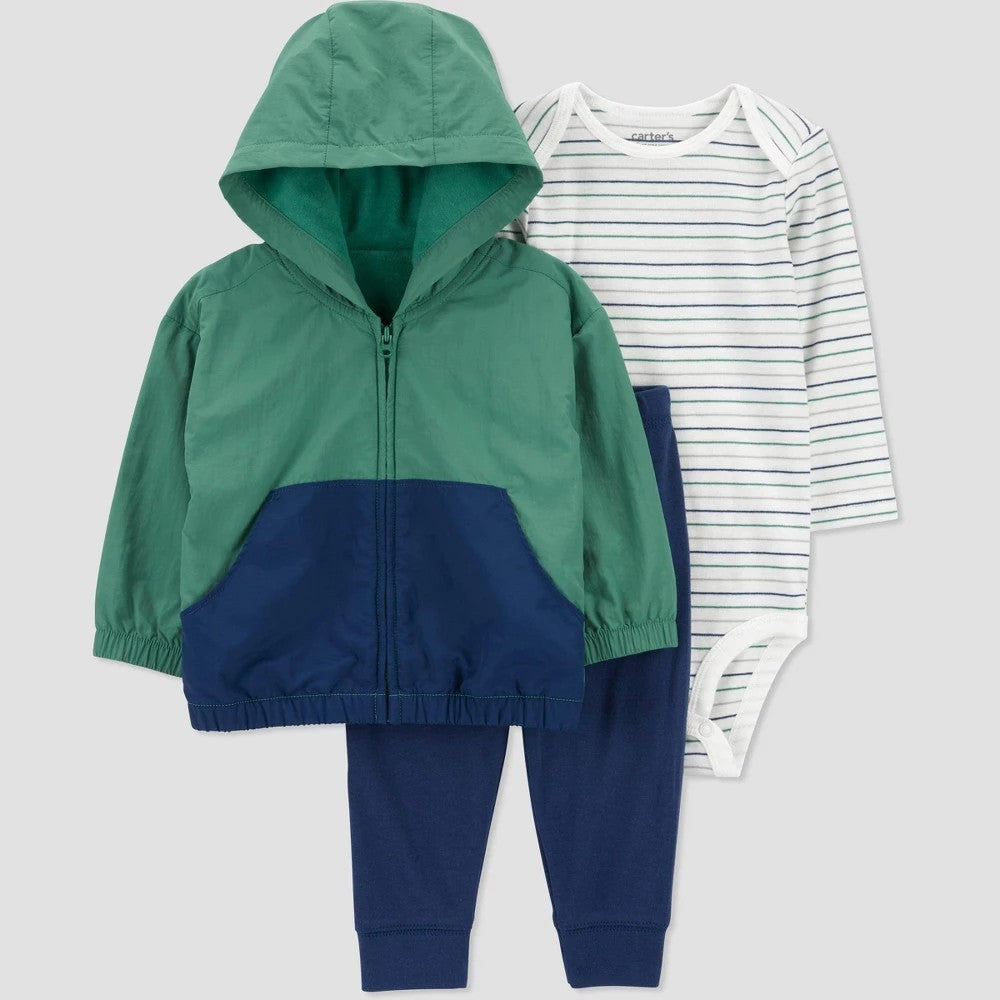 Carter's Just One You Colorblock Hoodie, 3M, 3-Piece Set - Boys