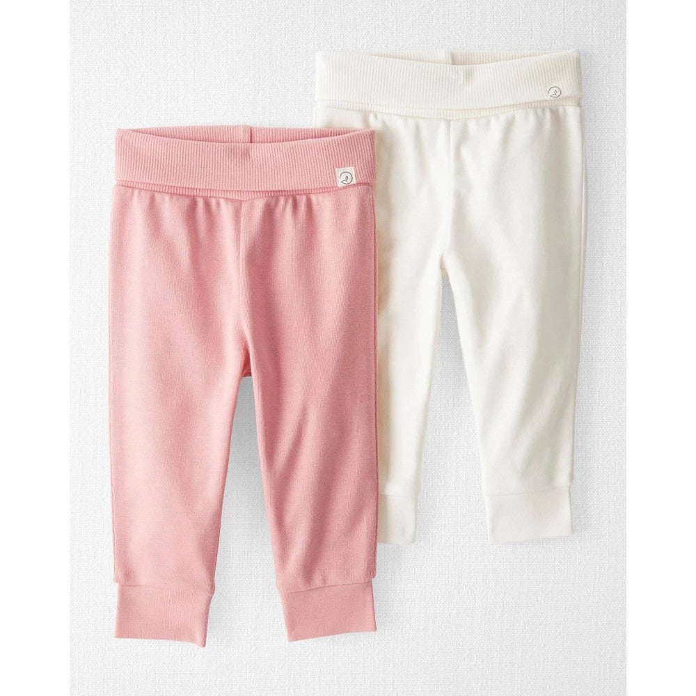 Little Planet by Carter's Organic Baby Girls' 2pk Pants NewBorn